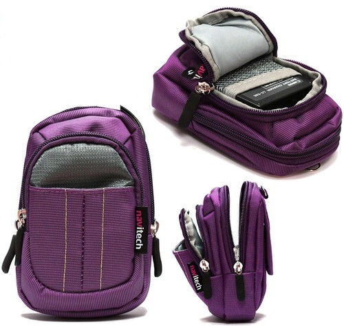 Navitech purple camera case - navitech,